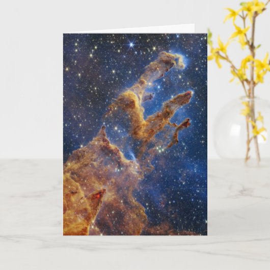 Pijlers van Creatie Eagle Nebula Webb Telescoop Kaart (Gele Bloem)