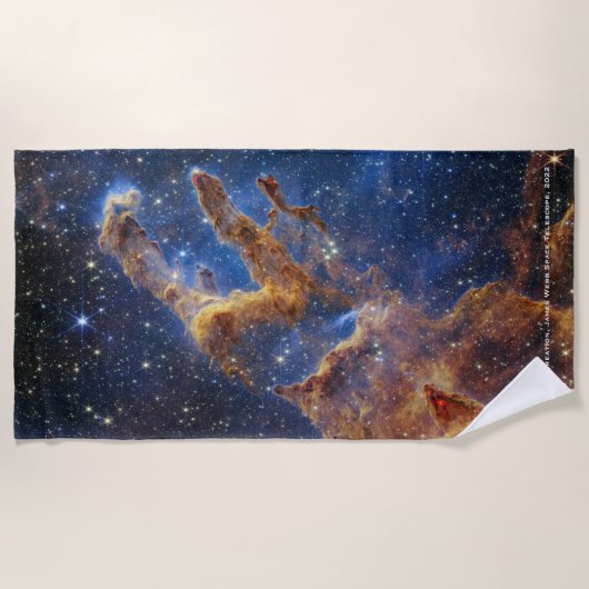 Pijlers van Creatie James Webb Hi-Res 2022 Strandlaken (Voorkant)