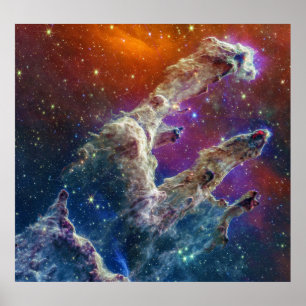 Pijlers van Creation Eagle Nebula M16 NGC 6611 JWT Poster