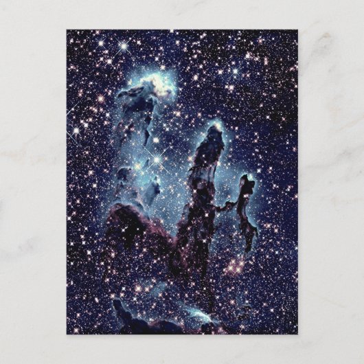 Pijlers van Creation Nebula Blue Slate Briefkaart (Voorkant)