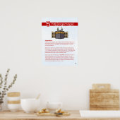 Pijlers van de Islam - Hajj (Bedevaart) Rood Poster (Keuken)