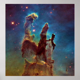Pijlers van de schepping Eagle Nebula Abstracte Ko Poster