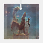 Pijlers van de schepping, Eagle Nebula Hubble Spac Glas Ornament (Voorkant)