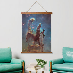 Pijlers van de schepping, Eagle Nebula Hubble Spac Hangend Wandkleed