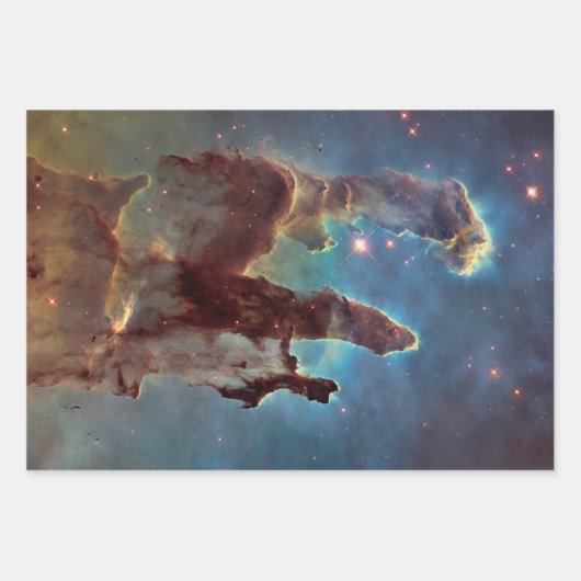 Pijlers van de schepping, Eagle Nebula Hubble Spac Inpakpapier Vel (Voorkant)