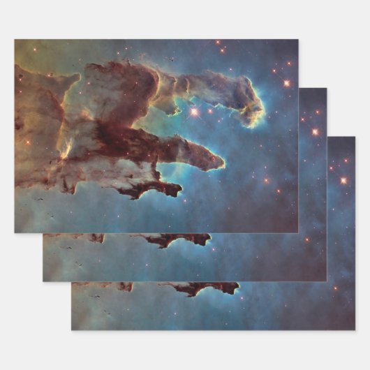 Pijlers van de schepping, Eagle Nebula Hubble Spac Inpakpapier Vel (Set)