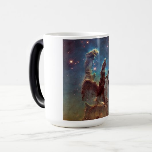 Pijlers van de schepping, Eagle Nebula Hubble Spac Magische Mok (Voorkant links)