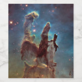 Pijlers van de schepping, Eagle Nebula Hubble Spac Wijn Etiket (Enkel label)