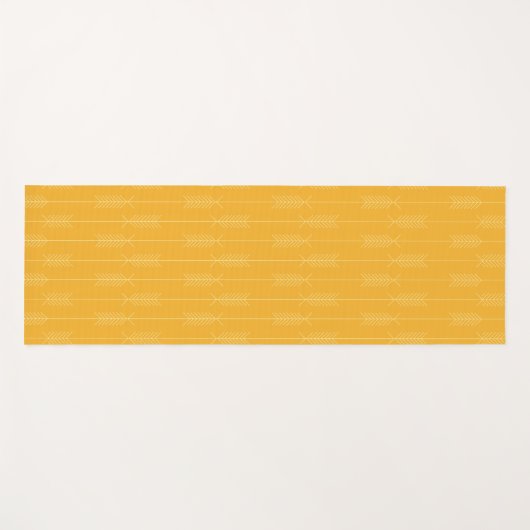 pijlgeel yogamat (Voorkant (horizontaal))