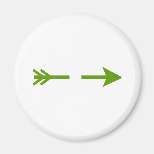 Pijlgroen brak het museum Zazzle geschenken Magneet