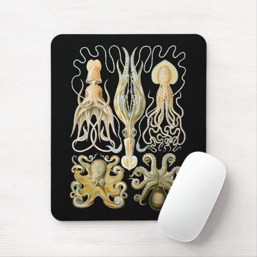 Pijlinktvis en octopus muismat (Met muis)