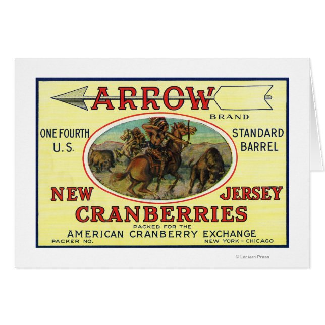 Pijlmerk Cranberry Label (Voorkant Horizontaal)