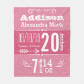 Pijlpatroon Alle kleuren babybalken bevestigen Fleece Deken (Voorkant)