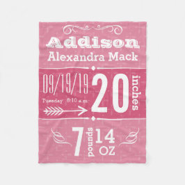 Pijlpatroon Alle kleuren babybalken bevestigen Fleece Deken