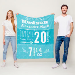 Pijlpatroon Alle kleuren babybalken bevestigen Fleece Deken