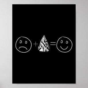 Pijlpunt jacht en artefact gift. Happy Arrowhe Poster