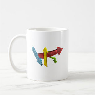Pijlsymbolen ontwerp Modern Grafisch & Geometris Koffiemok