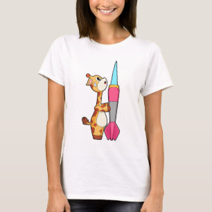 Pijltjessport voor giraffenliefhebbers t-shirt