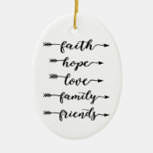 Pijlwoorden Keramisch Ornament (Voorkant)