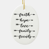 Pijlwoorden Keramisch Ornament (Achterkant)