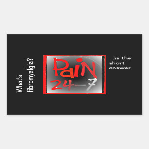 Pijn 24/7 stickers - chronische onzichtbare ziekte