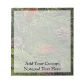 Pijn Cones en Branches Notitieblok (Voorkant)