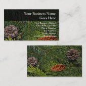 Pijn Cones en Branches Visitekaartje (Voorkant / Achterkant)