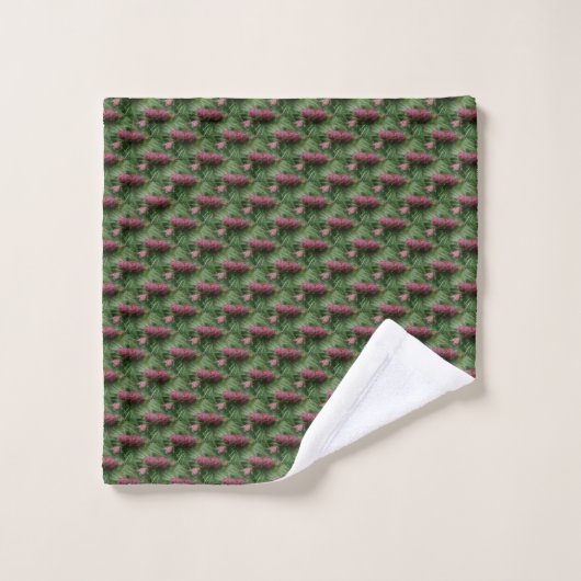 Pijn Cones en Pine Needles Natuur Patroon Bad Handdoek (Wasdoekje)