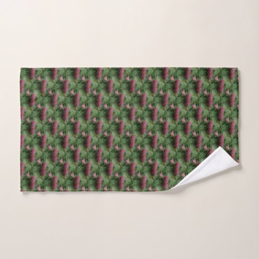 Pijn Cones en Pine Needles Natuur Patroon Bad Handdoek (Handdoek)