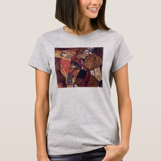 Pijn, de doodstrijd door Egon Schiele T-shirt (Voorkant)