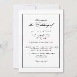 Pijn en sneeuw Eenvoudige uitnodiging