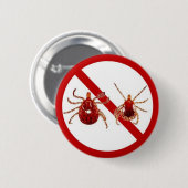 Pijn, gevoeligheid voor de ziekte van Lyme (wit) Ronde Button 5,7 Cm (Voorkant /achterkant)