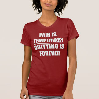 Pijn is tijdelijk - Dames Elite Fitness T-shirt