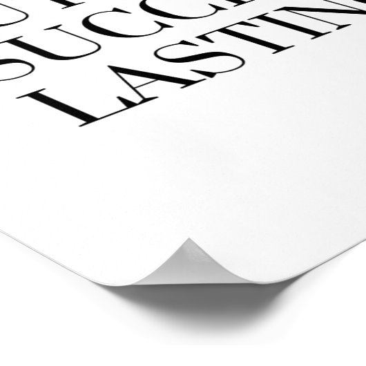 Pijn is tijdelijk, maar succes is blijvend poster (Hoek)