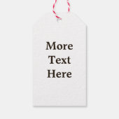 Pijn-kloon op gedode naalden cadeaulabel (Achterkant)