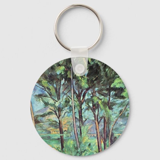 Pijn met Viaduct door Paul Cezanne,  kunst Sleutelhanger (Voorkant)