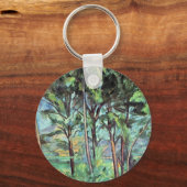 Pijn met Viaduct door Paul Cezanne,  kunst Sleutelhanger (Voorkant)