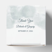 Pijn Tree Waterverf Forest Rustic Wedding Bedankdoosjes (Bovenkant)