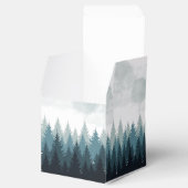 Pijn Tree Waterverf Forest Rustic Wedding Bedankdoosjes (Geopend)