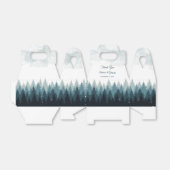 Pijn Tree Waterverf Forest Rustic Wedding Bedankdoosjes (Uitgevouwen)