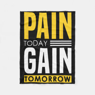 Pijn vandaag - het stimuleren van bodybuilding Gez Fleece Deken