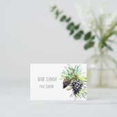 Pijnappel visitekaartje (Staand voorkant)