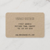 Pijnappel visitekaartje (Achterkant)