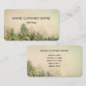 Pijnbomen berglandschap  stijl visitekaartje (Voorkant / Achterkant)