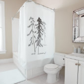 Pijnbomen Douchegordijn (In situ)