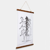 Pijnbomen Hangend Wandkleed (Gebogen)
