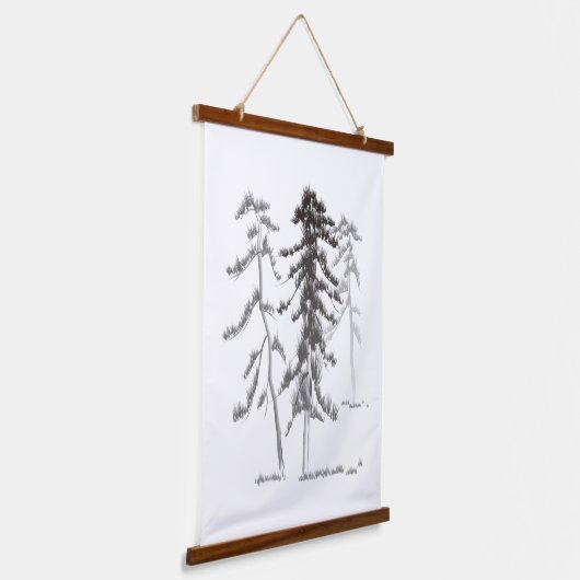 Pijnbomen Hangend Wandkleed (Gebogen)