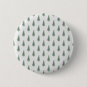 Pijnbomen in de winter ronde button 5,7 cm