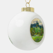 Pijnbomen Keramische Bal Ornament (Links)