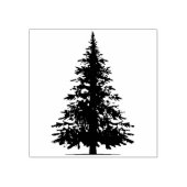 Pijnboom, evergroene boom, kerstboom 	rubberstempel (Afrduk)